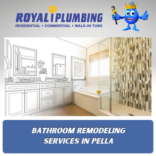 bathroom remodeling services in Pella.