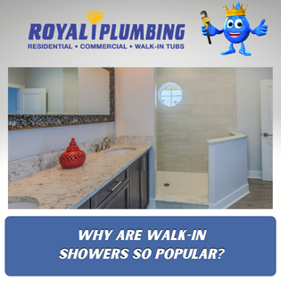 Why are walk-in showers so popular? Picture of a walk-in shower