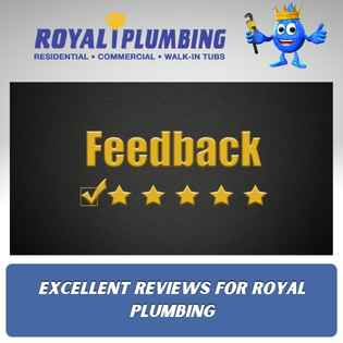 Excellent Reviews For Royal Plumbing